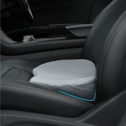 Car Seat Cushion, Memory Foam Seat Pad for Sciatica and Lower Back Pain Relief, Seat Cushion for Car Seat Driver (Gray) - color: Gray