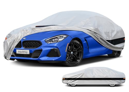 10 Layer Car Cover Waterproof All Weather for Coupe,100% Waterproof Outdoor Car Covers Custom Fit for Audi TT, BMW Z4, Porsche Boxster Cayman 718, Toyota 86, Subaru BRZ,etc Silver - color: Silver, size: A2-See vehicle size chart