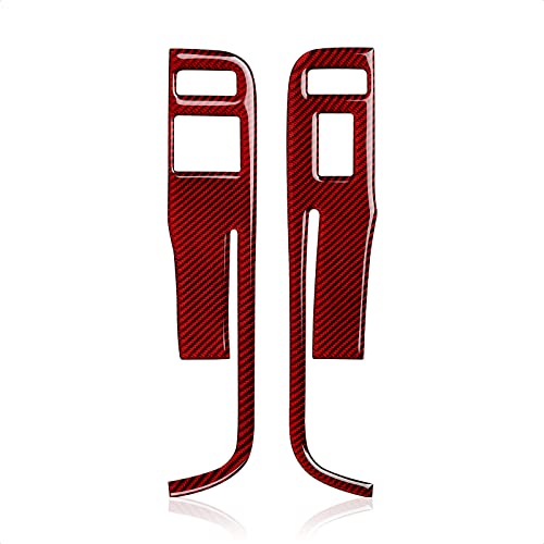 Car Window Lift Switch Sticker Carbon Fiber Decal Interior Trim for Chevrolet Camaro 2010 2011 2012 2013 2014 2015 Accessories - color: Window Lift Switch a
