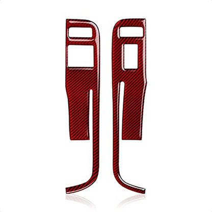 Car Window Lift Switch Sticker Carbon Fiber Decal Interior Trim for Chevrolet Camaro 2010 2011 2012 2013 2014 2015 Accessories - color: Window Lift Switch a