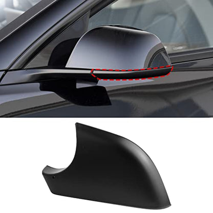 Jaronx Compatible with Tesla Model 3 Mirror Lower Cover 2017-2025,Left Drive Side Rearview Mirror Base Bottom Cover Trim Replacement for Tesla Model 3 Accessories(Left) - size: Left Side Black, style: Model 3