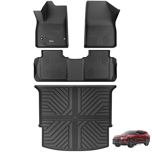 KARPAL Floor Mats for 2019-2025 2026 Chevy Blazer Gas Only (Not for EV & Trailblazer), All-Weather TPE Custom Fit Floor Liners Car Accessories - style: 2019-2026 | For Chevy Blazer Gas | Full Set
