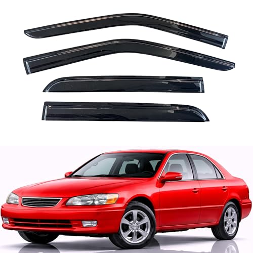 KPY Rain Guards Fit for 1997-2001 Toyota Camry, Out-Channel Window Visors Vent Wind Deflectors 4PC, Car Accessories for 97-01 Camry - size: 1997-2001 Camry