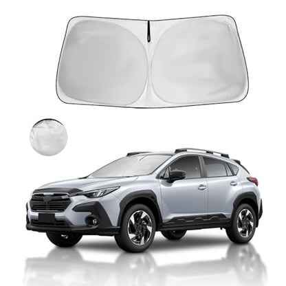 Windshield Sun Shade for Subaru Crosstrek Window Sunshade Fit 2018-2025 2026 Subaru Crosstrek 2.0i, 2.0i Premium, 2.0i Limited Wagon Front Window Shade Sun Visor Blocks UV Keep Car Cooler - size: V1. for Subaru Crosstrek 2018-2026