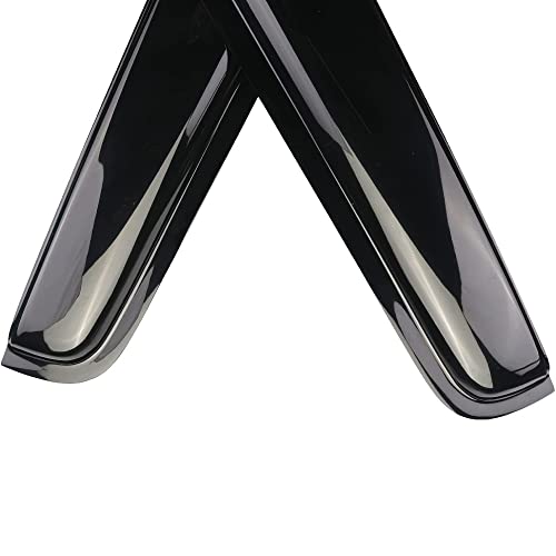 Wensdy 4pc Side Window Wind Deflectors,Outside Mount shade sun rain guards,Dark Smoke Visors for 2002-2006 Chevy Trailblazer EXT/GMC Envoy XL,2003-2008 Isuzu Ascender/Isuzu Ascender(7 Passenger)94240 - size: 02-06 Trailblazer