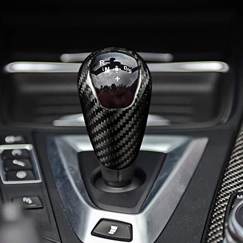 AIRSPEED Gear Shift Knob Cover Interior Trim for BMW M2 F87 M3 F80 M4 F82 M5 F83 F10 F12 F13 X5M F85 X6M F86 Accessories, Carbon Fiber - style: Style A