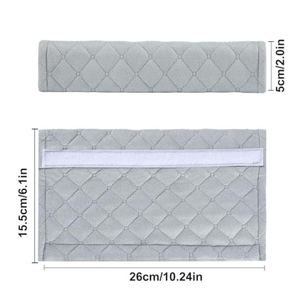 Amooca Automotive Seat Belt Cover Soft Suede Universal Fit Seatbelt Shoulder Pad Neck Protector Cushions for SUV Trucks Airplane Backpack 2 Pack Light Gray - color: Light Gray