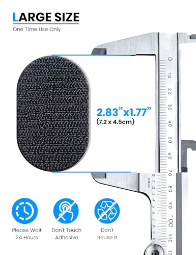 eSamcore [Size：2.83" X 1.77" 2 Pack Single-Sided 3M VHB Adhesive Pad with Loop Strip Replacement Only Compatible with Magsafe Car Mount Detachable【#253】 - size: Standard