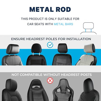 Car Back Seat Tray Table-Stable Auto Backseat Food Trays Desk for Rear Passenger Road Trip Eating & Work, Multifunctional Adjustable Travel Tray with Phone Drink Holder for Laptop iPad