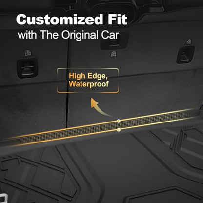 Upgraded Wrangler JL Trunk Mat | AOMSAZTO Cargo Liner for 2018-2026 Jeep Wrangler JL 4X4 Without OEM Subwoofer, All Weather Upgrade Cargo Mat Rubber for Wrangler JL-(Not for JK or 4XE) - style: 6) for Jeep Wrangler JL Without Subwoofer 2018-2026 Cargo Lin