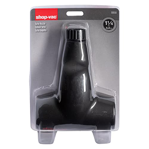 Shop-Vac 9069833 Turbo Nozzle, 1.25 Inch Diameter, Enhanced Suction Power, Deep Cleaning Carpets and Upholstery, (1-Pack) - style: Turbo Nozzle