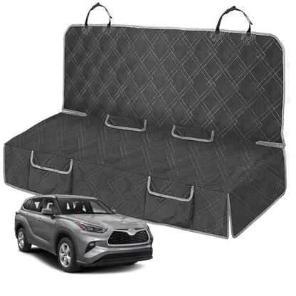 Dog Car Seat Cover Compatible with Toyota Highlander 2013-2024 2025, Waterproof Pet Bench Seat Cover for Back Seat, 600D Heavy Duty Scratch Proof Nonslip Truck Seat Covers for Dogs - size: 2013-2025 Highlander