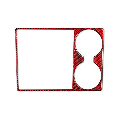 Premium Real Carbon Fiber Central Control Gear Shift Panal Cover Trim Compatible with Dodge Ram 1500/2500/3500 2013 2014 2015 Accessories Red Style B - color: Red 25
