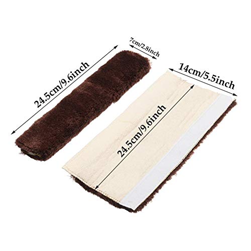Soft Faux Car Seat Belt Cover Pad,Car Safety Seat Belt Strap Shoulder Pad for Adults and Children,Suitable for Car Seat Belt,Backpack,Shoulder Bag,Set of 2 (Gray) - color: Gray