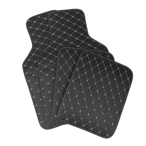 POPETPOP 4Pcs Wearable Car Floor Mats with Anti-Slip PVC Material Fit Foot Pads for Front and Rear Protection Auto Carpet for Cars and Suvs