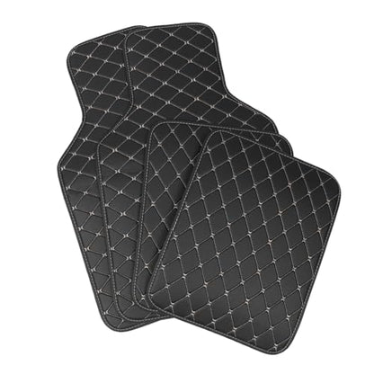 POPETPOP 4Pcs Wearable Car Floor Mats with Anti-Slip PVC Material Fit Foot Pads for Front and Rear Protection Auto Carpet for Cars and Suvs