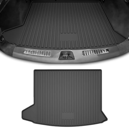 2025 XT4 Cargo Liner | Custom Fit Trunk Mat for 2019-2025 Cadillac XT4, All Weather Rear Cargo Mat 3D Waterproof Durable Odorless Trunk Liners for 2025 XT4 Cargo mat, Black - style: 1) for Cadillac XT4 Cargo Liner