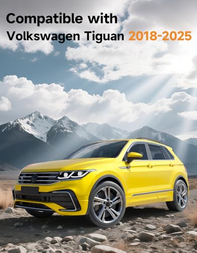 in-Channel Window Rain Guards Fit for Volkswagen VW Tiguan 2018-2024 Rain Guards Extra Durable Side Window Deflectors Visors Vent Visors Vent Shades Car Accessories -4 pcs - size: Fit for 2018-2024 Volkswagen VW Tiguan