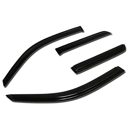 Auto Dynasty 4Pcs Tape-On Window Visor Rain Guard Compatible with 2003-2009 Toyota 4Runner, Rain Shields Vent Shade Wind Deflector, Acrylic - size: 03-09 Toyota 4Runner