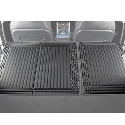 TripleAliners Vehicle Mat Universal Fit Trunk Cargo Liner All Weather Protection XPE Material Seat Back Protector Trim-to-Fit Compatible with Most Cars SUV Sedan(Backrest Mat) NO for Suede Surface - size: Seat Back Mat