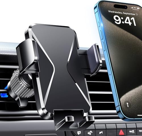 Qifutan Cell Phone Holder for Car Mount Car Vent Phone Mount, 360° Rotatable, Hands-Free Air Vent Holder for iPhone Smartphones Camera Mounts(4-7 Inch) - style: Vent-A