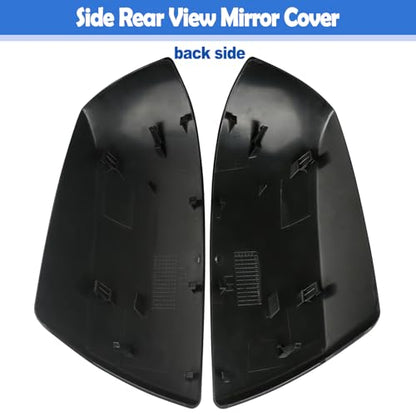 Osompar Textured Black Outer Rear View Mirror Cover Cap Front Driver Passeger Side for Toyota Tundra 2007-2021 Toyota Sequoia Replaces 87945-0C020 87915-0C040 - color: Textured Black