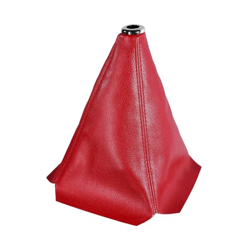 Car Shift Knob Dust Cover, Gear Shift Knob Cover for Protection, Leather Manual/Automatic Shifter Shift Boots Cover, Decorate Car Interior, Universal Car Accessories (Red PU) - color: Red PU