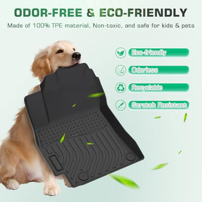 Floor Mats & Cargo Liner for Nissan Rogue 2014-2020(5-Seater Only, Not for Sport/Select/Hybrid), All Weather TPE Custom Fit Floor Liner for Nissan Rogue Anti-Slip Front & 2nd Row & Trunk Mat