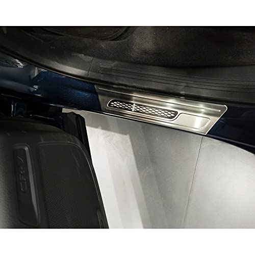 Beautost Fit for Honda CRV CR-V 2023 2024 2025 2026 Outside Door Sill Scuff Plate Guard Cover Trims (Silver) - color: Silver