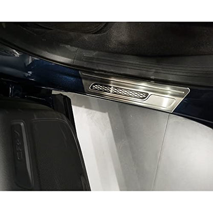 Beautost Fit for Honda CRV CR-V 2023 2024 2025 2026 Outside Door Sill Scuff Plate Guard Cover Trims (Silver) - color: Silver