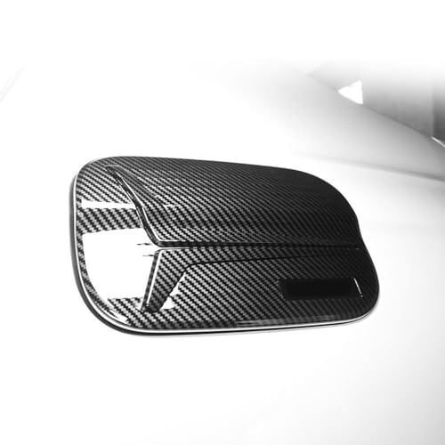 Car Exterior Accessories Carbon Fiber Pattern Style Fuel Tank Oil Cap Gas Cover Trim Compatible with Genesis G70 2019-2026 Accessories