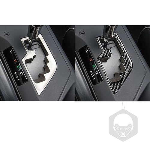 NVCNX Real Premium Carbon Fiber Car Center Console Automatic Transmission Gear Shift Panel Cover Decal Compatible with Toyota RAV4 2013 2014 2015 XLE LE Limited Interior Trim Accessories Black - C - color: 2013-2015 Gear Shift Panel Trim - C