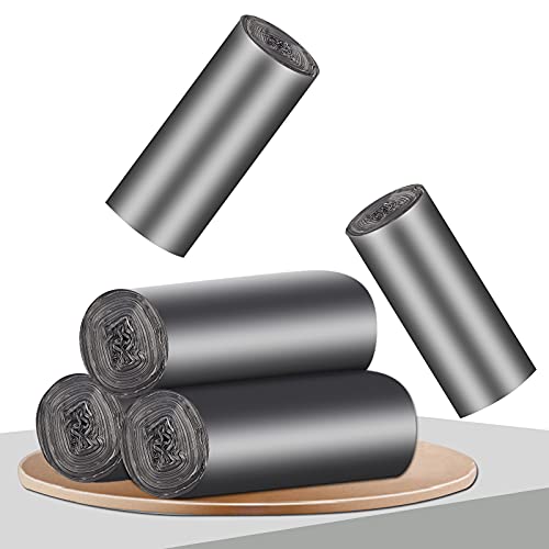 Small Trash Bag, 2 to 2.6 Gallon / 10 Liter Dark Gray Garbage Bags, 100 Count - size: 100 Count