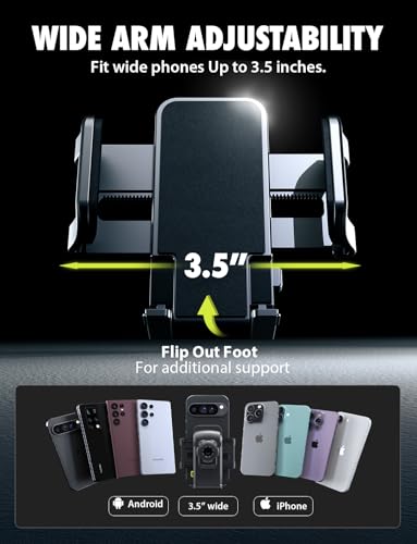 Bracketron Cell Phone Holders for Your Car - TripGrip Extend Phone Holder for Car Dashboard & Windshield, One-Hand Release, 360 Rotation, Suction Cup Car Phone Holder Mount for iPhone Android Samsung - style: Dash & Window Mount 1.0