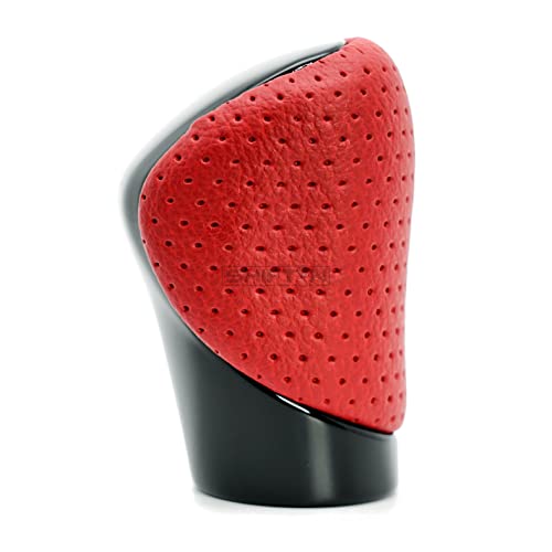 Gear Shift Knob Shifter for Lexus ES GS GX is NX RC RX 200t 300 350 3450h 450hL 350L (Circuit Red Leather/Piano Black) - color: Circuit Red Leather / Piano Black