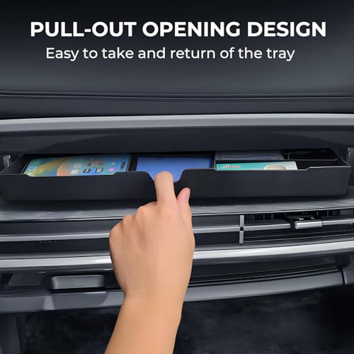 Upper Glove Box Organizer for Hyundai Santa Fe 2026 2025 2024, Interior Accessories Passenger Side Storage Drawer Box Organizer Insert Tray for 2024-2026 Santa Fe, Black - style: 6) Fits for 2024-2026 Santa Fe