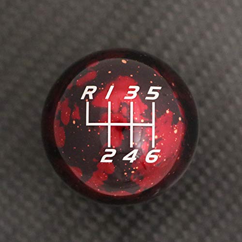 Billetworkz Cosmic Space Shift Knob Compatible with Manual 1999-24 VW MK4/MK5/MK6/MK7/MK8 Golf/GTI/Golf R/Jetta/GLI, Red Cosmic - color: Cosmic Red