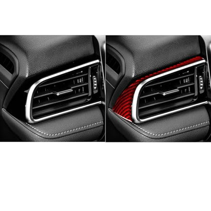 Durable Carbon Fiber Car Driver Side A/C Vents Trim Compatible with Toyota Camry 2018-2024 2019 2020 2021 2022 2023 Accessories Cover Interior Sticker Red - color: Main Driver's Air Vent