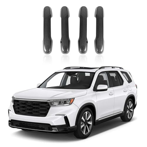 Car Exterior Door Handle Cover Protector for Honda Pilot 2023 2024 2025/ Honda Passport 2026 Accessories, ABS Auto Outside Door Handle Decorative Cover Trim, 4PCS (Carbon Fiber Pattern) - color: Carbon Fiber Pattern