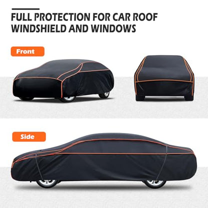 Hail Protector Car Cover, Thickened Multi-Layered EVA Car Hail Protector Size A1 Fit for Nissan Versa, Kia Rio, Hyundai Accent, Audi TT, Porsche 718, BMW Z4, etc (UP to 177 inch) - size: A1 Fit Sedan Length Up To 177"