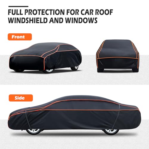 Hail Protector Car Cover, Thickened Multi-Layered EVA Car Hail Protector Size A4 Fit for Dodge Charger, Lincoln Mkz, Lexus LS Rain (199-208 inch) - size: A4 Fit Sedan Length 199" To 208"