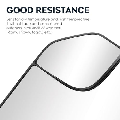 Passenger Right Side Heated Blind Spot Mirror Glass Fit for 2015-2020 Ford F-150, Side View Mirror Glass, Replacement for FL3Z17K707A - size: Passenger Side(Right)