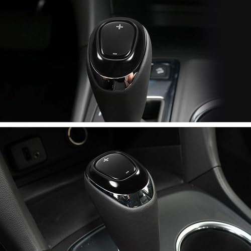 TOMALL Stainless Steel Car Gear Shift Knob Cover Compatible with Chevy Equinox 2018-2020 Malibu XL 2016-2020 Cruze 2017-2019 Shifter Panel Trim Gear Lever Cover for Car Accessories (Black Titanium) - color: Black Titanium