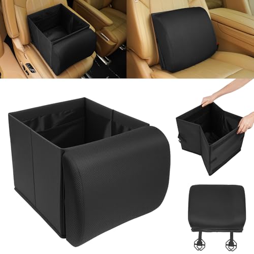 MIKKUPPA Car Seat Organizer & Lumbar Support - 33L Collapsible Front & Back Seat Organizer with Removable Back Support Pillow, Car Storage for SUV Auto Truck Van