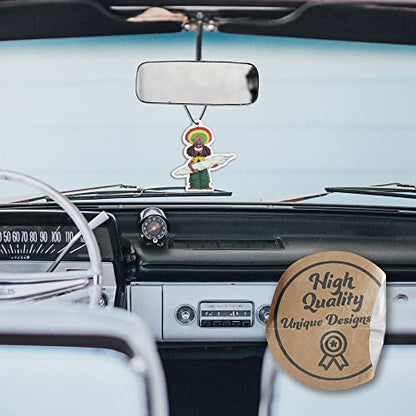 Funny Naughty Unique Car Air Fresheners Scented With Premium Oils By Fresh Fresheners (Rastaman) - color: Rastaman