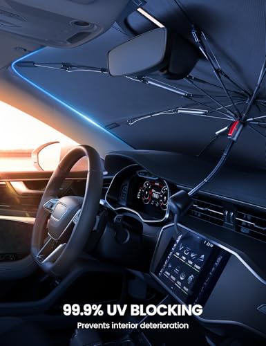 Car Windshield Sunshade for Tacoma (2016-2026) - 2026 Foldable Car Windshield Sun Shade Umbrella, 5-Layer UV Block, 10-Rib Frame, for Tacoma (2016-2026) Interior Sun Protection, Tacoma Accessories - size: Toyota Tacoma (2016-2026)