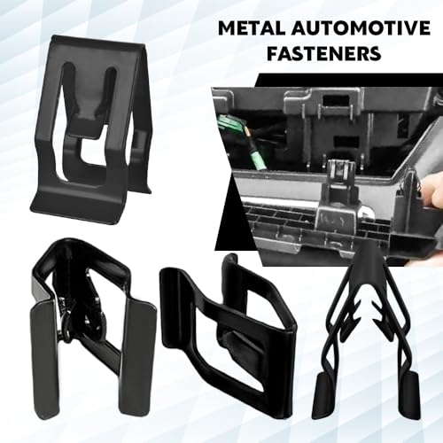20 PCS Dashboard Trim Clips, Front Console Dash Metal Retainer Clips, Automotive Dashboard Trim Retainer Clip, Universal Interior Clip Fasteners Accessories Replacement for Most Cars