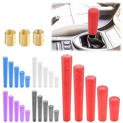 EZAUTO WRAP Blue Shift Knob Stick Frosted Matte Crystal Bubble Long Throw Gear Shifter 15cm - color: Matte Blue, size: 15cm