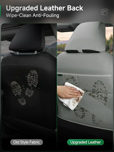 GIANT PANDA Front Seat Covers for Nissan Rogue Altima Sentra Versa Kicks Frontier Murano Pathfinder Maxima,Faux Leather Bucket Seat Cover Fit Nissan Seat Protectors (Gray Diamond) 2-Pack - color: Gray-Diamond