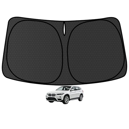 X1 F48 Customized Windshield Sun Shade for 2016 2017 2018 2019 2020 2021 2022 X1 F48 Front Window Sunshade Visor Protector Foldable Blocks UV Rays Keep Car Cooler Accessories - size: For X1 F48 2016-2022